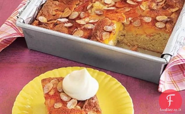 Latticello Pesca-Torta di mandorle