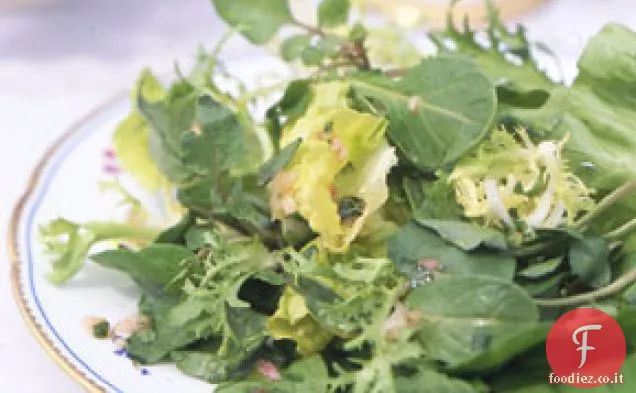 Insalata verde mista con Vinaigrette di dragoncello