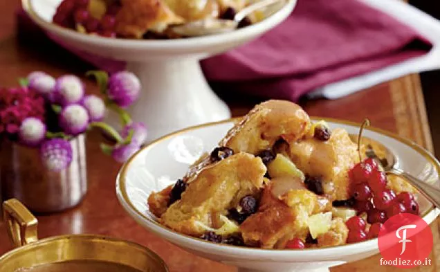 Budino di pane creolo con salsa bourbon