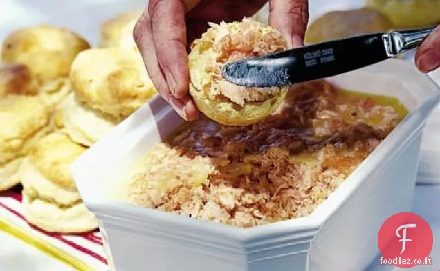 Salmone fresco e affumicato in vaso