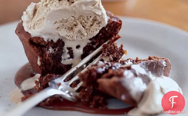 Torte di fusione del cioccolato individuali