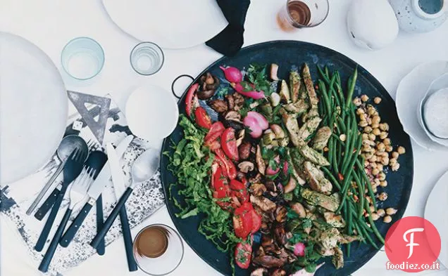 Insalata estiva di pollo alla griglia