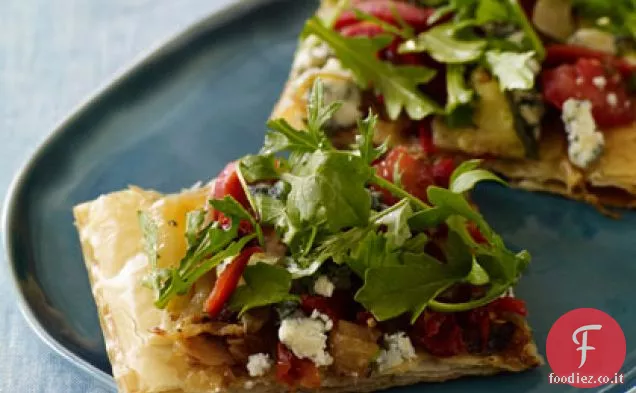 Pizza di verdure croccante