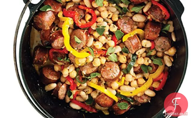 Salsiccia e fagioli olandese-Stufato di forno