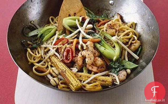 Gamberi e pepe nero saltate in padella