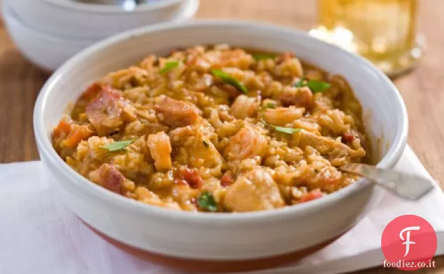 Pollo e prosciutto di Eula Mae Jambalaya