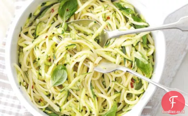 Linguine di zucchine e limone