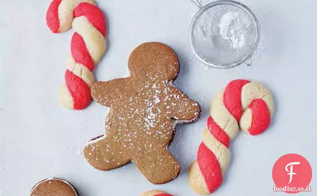 Biscotti di canna di caramella