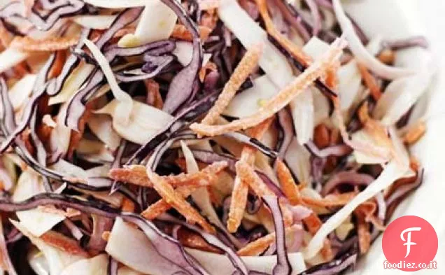 Cavolo rosso e insalata di cavolo finocchio