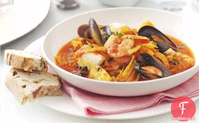 Stufato di pesce estivo con rouille