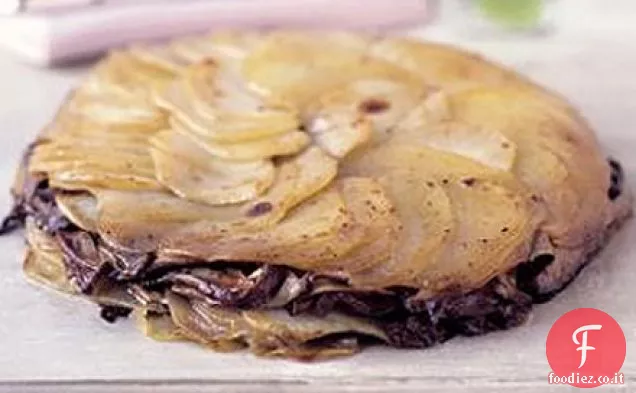 Torta di funghi selvatici e patate