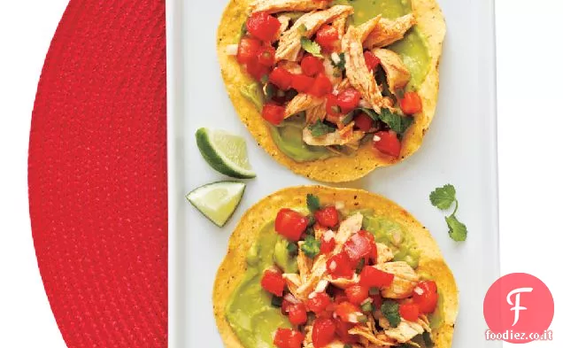 Pollo e Guacamole Tostadas