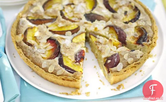 Crostata di pesche e mandorle