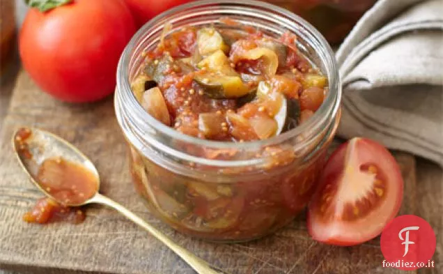 Chutney di zucchine e pomodori