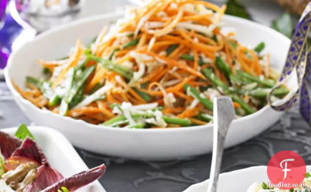 Slaw invernale con condimento di semi di sedano caldo