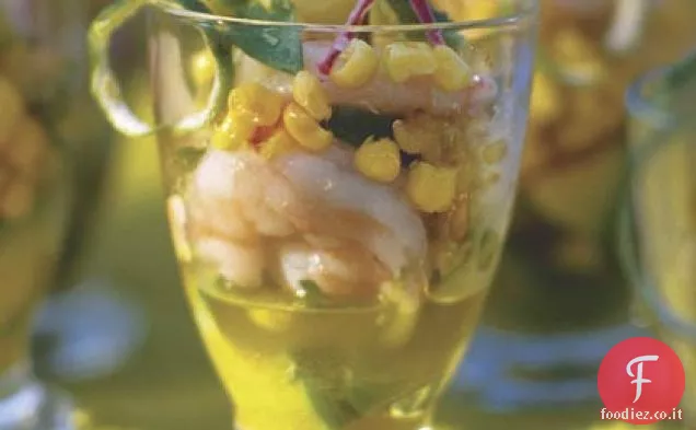 Gamberi e avocado marinati a freddo