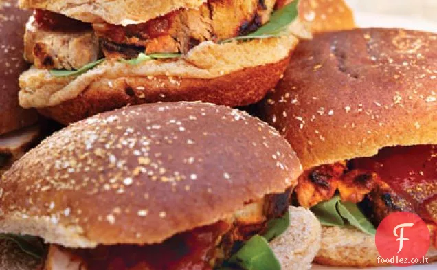 Panini al filetto di maiale alla griglia