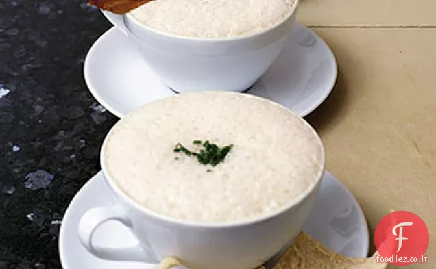 Cappuccino di fagioli bianchi