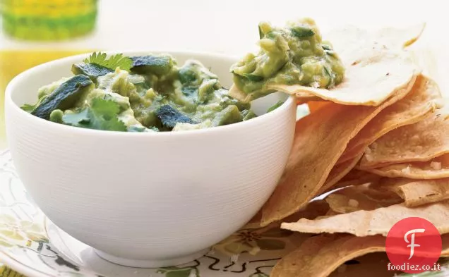 Tomatillo-Poblano Guacamole