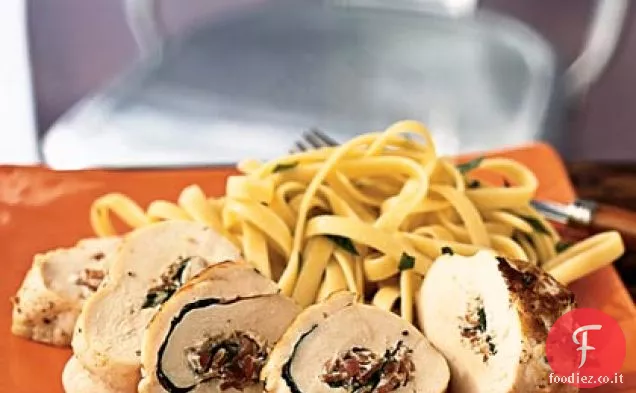 Involtino di Pollo con Formaggio alle erbe e Prosciutto