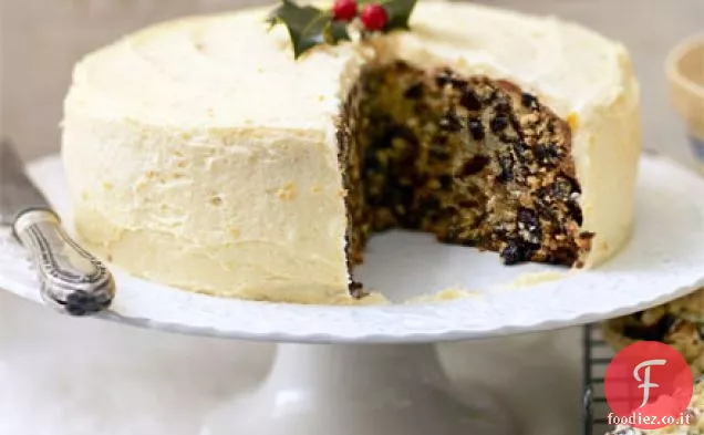 Torta di frutta con glassa al burro di albicocca