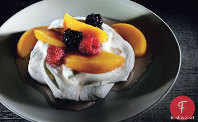 Pavlovas di Pesca Gingered