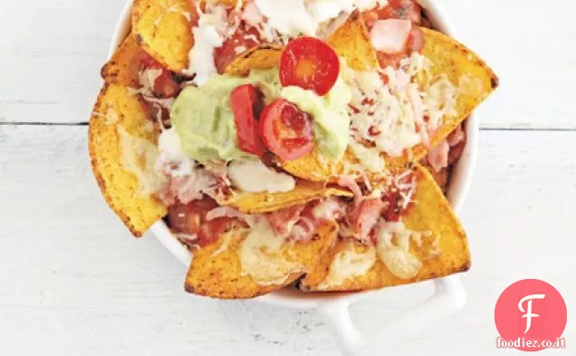 Fusione di nachos con gammon triturato