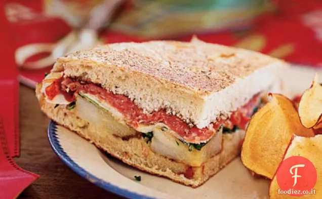 Pere, Pecorino e Prosciutto Panini