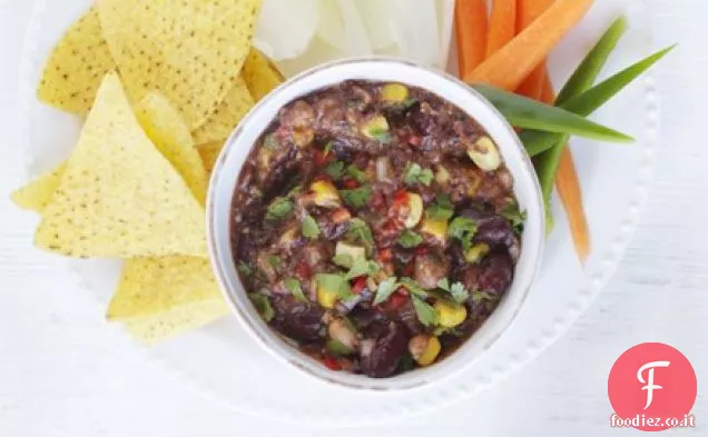 Salsa piccante di fagioli e mais