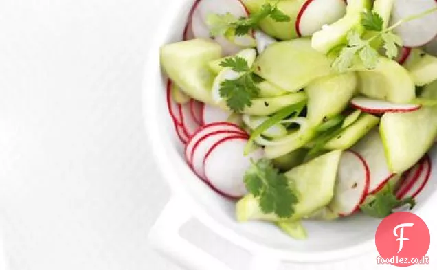Insalata di ravanelli e cetrioli sottaceto