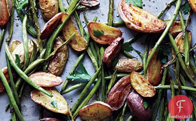 Patate arrosto e fagiolini