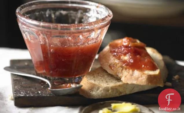 Marmellata di rabarbaro e vaniglia