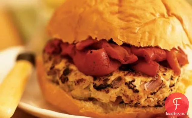 Hamburger di tacchino al gusto greco