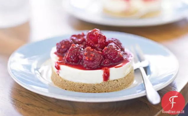 Cheesecake al miele di Manuka con lamponi