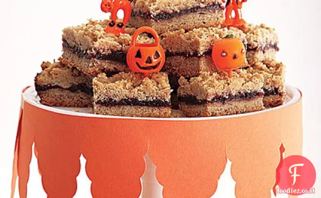 Biscotti con marmellata di more