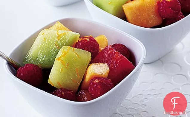 Melone, arancione e lampone tazze