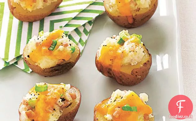 Bucce di patate al prosciutto e cheddar