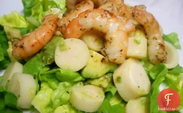 Insalata ricca con cuori di palma e Avocado