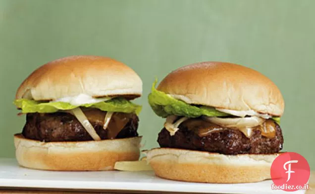 Cursori con Cheddar e cipolle