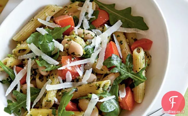 Penne al Pesto di Pistacchio e Fagioli Bianchi