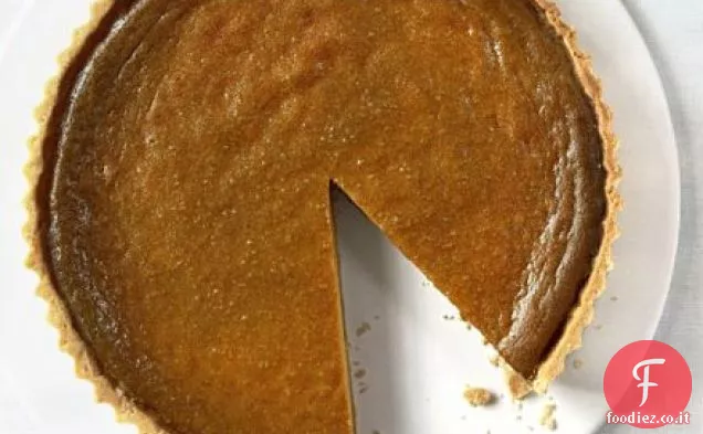 Torta di zucca classica con crema di noci pecan e acero
