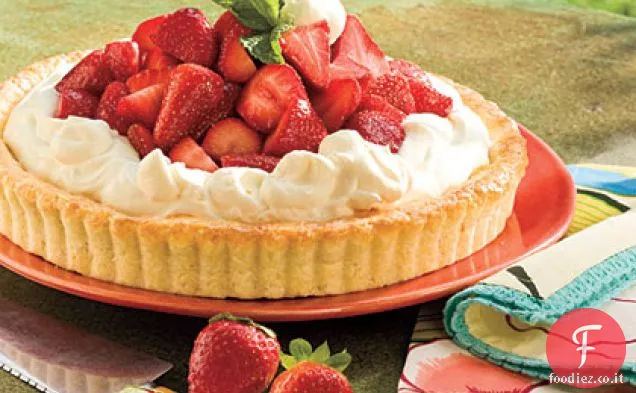 Crostata alla fragola e arancia