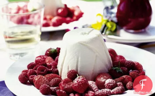 Cheesecake bombe con frutta estiva