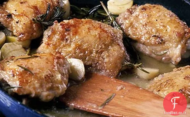 Pollo al rosmarino e aglio