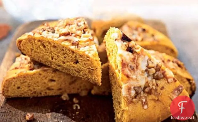 Focaccia di Zucca e Noci con Gruyère