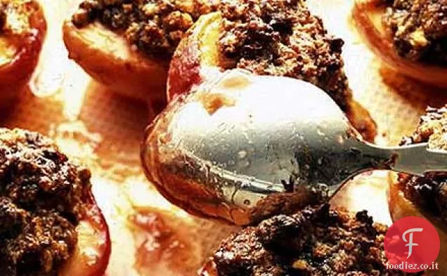 Amaretti pesche al miele e cioccolato