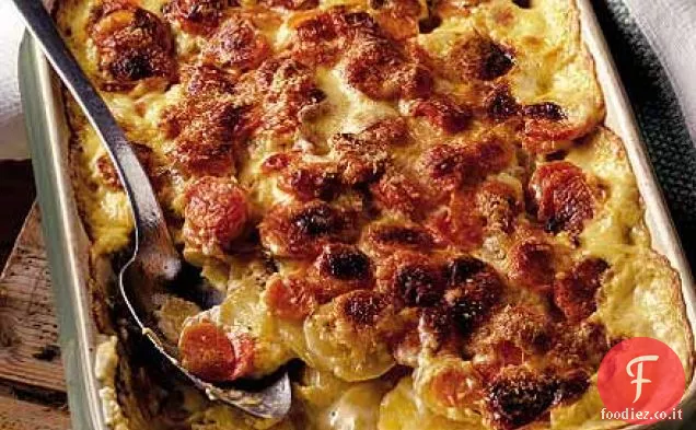 Gratin di carote e ortaggi a radice