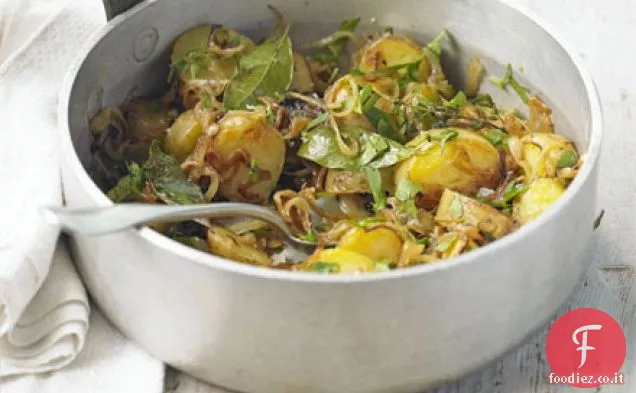Patate e cipolle dorate