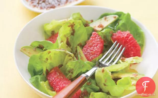 Insalata di pompelmo e avocado con zenzero-cassis Dressing