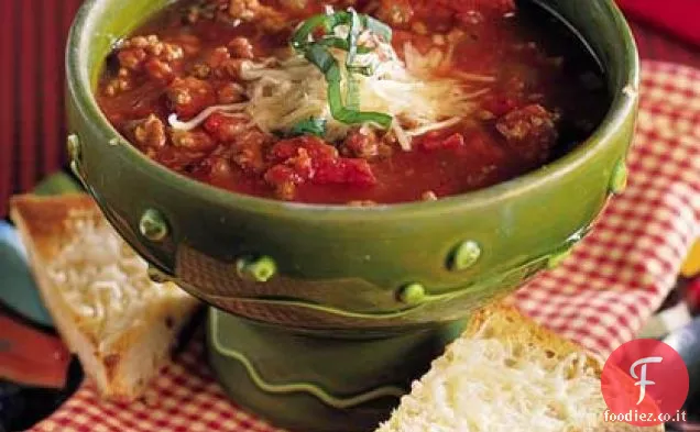 Zuppa di manzo e peperoni all'italiana